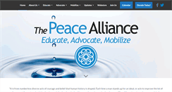 Desktop Screenshot of peacealliance.org