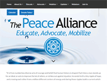Tablet Screenshot of peacealliance.org
